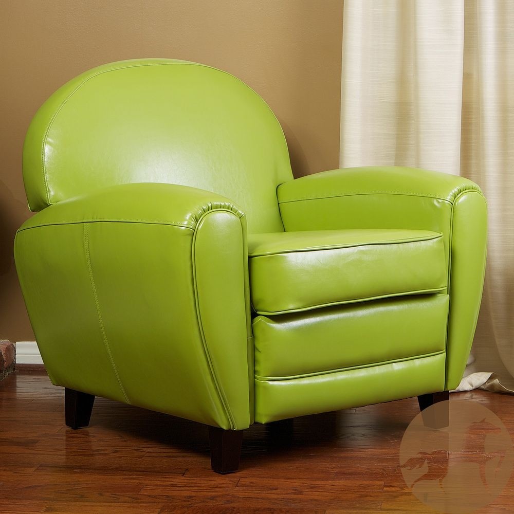 Christopher Knight Home Darvis Orange Leather Recliner Club Chair