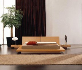 Oriental platform bed