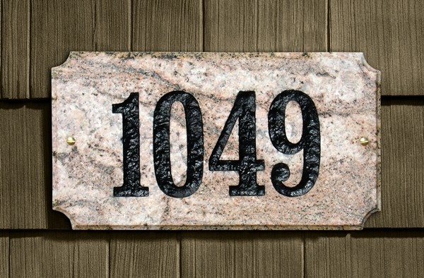 Executive rectangle in five color granite plaque w engraved numbers