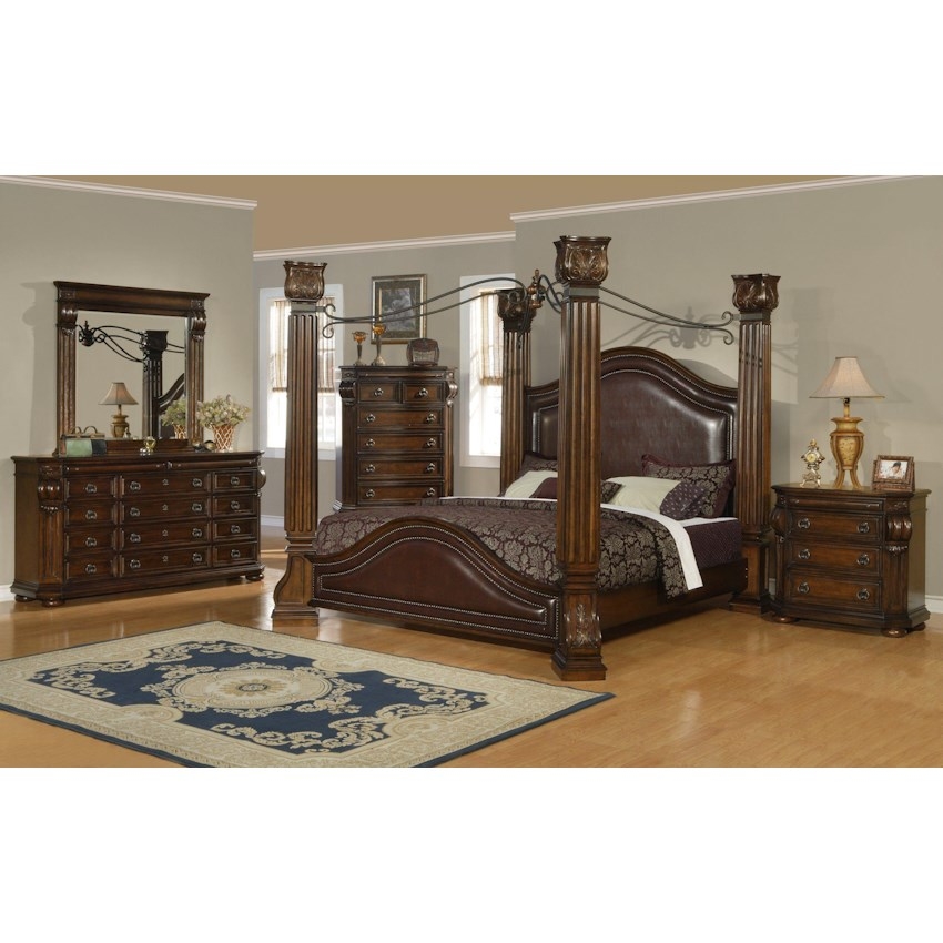 Phonecia poster 5 pc bedroom set dfw furniture gallery 1