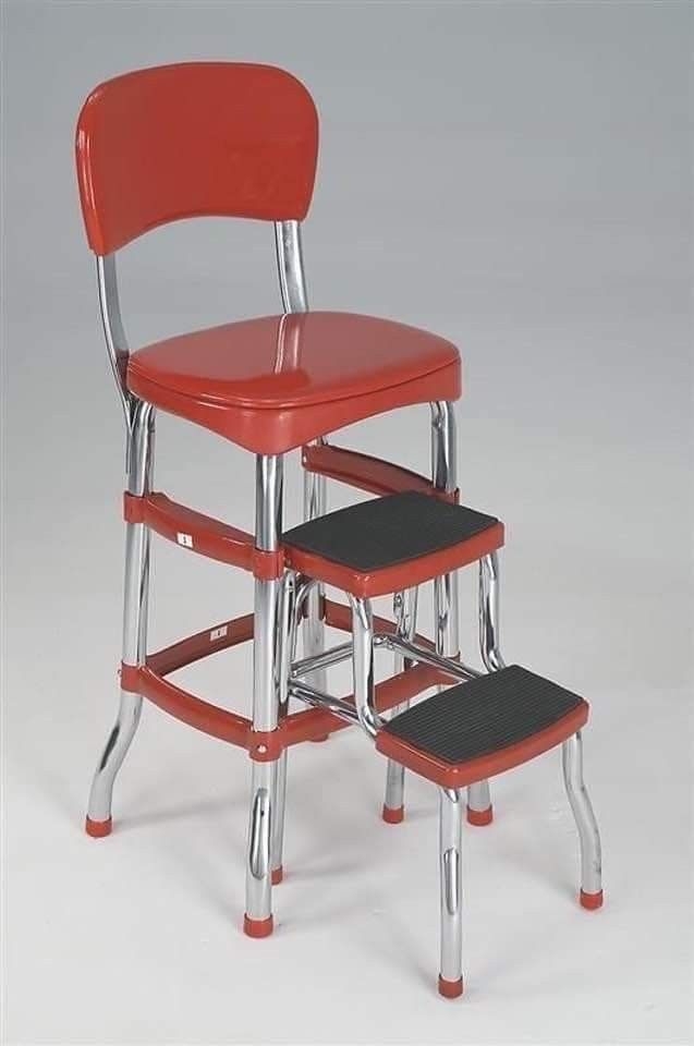 Retro kitchen step stool