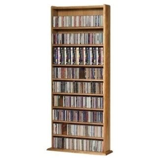 Wood technology mm 600 oak hardwood multimedia storage shelves in