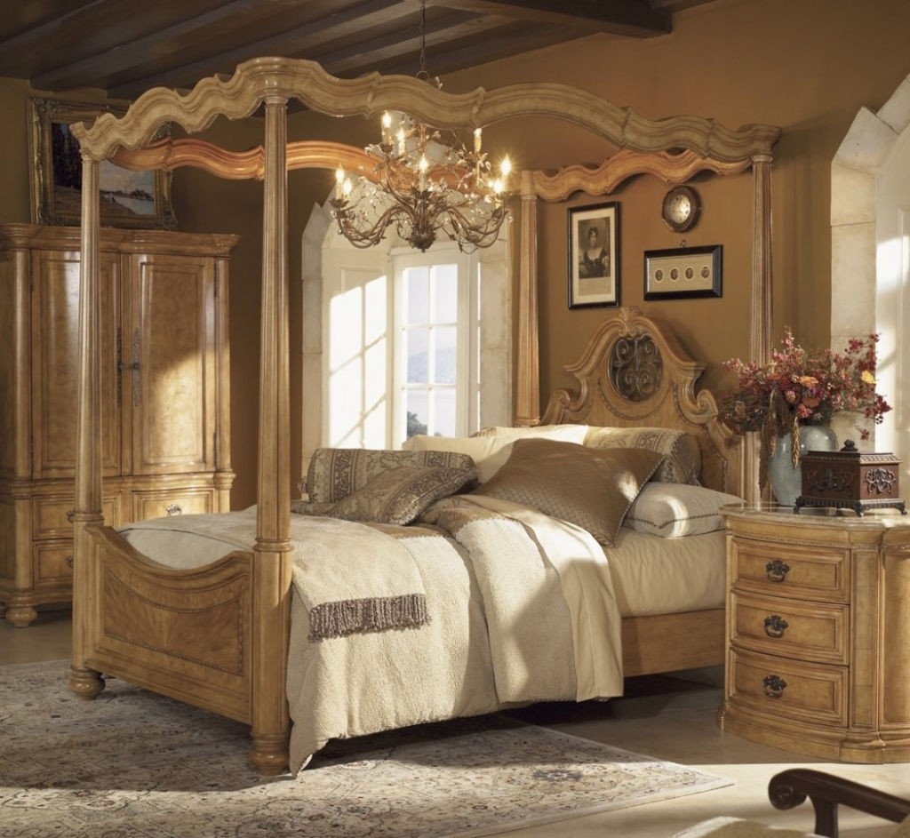 Closeout special palencia king size canopy bed wynwood furniture 1708