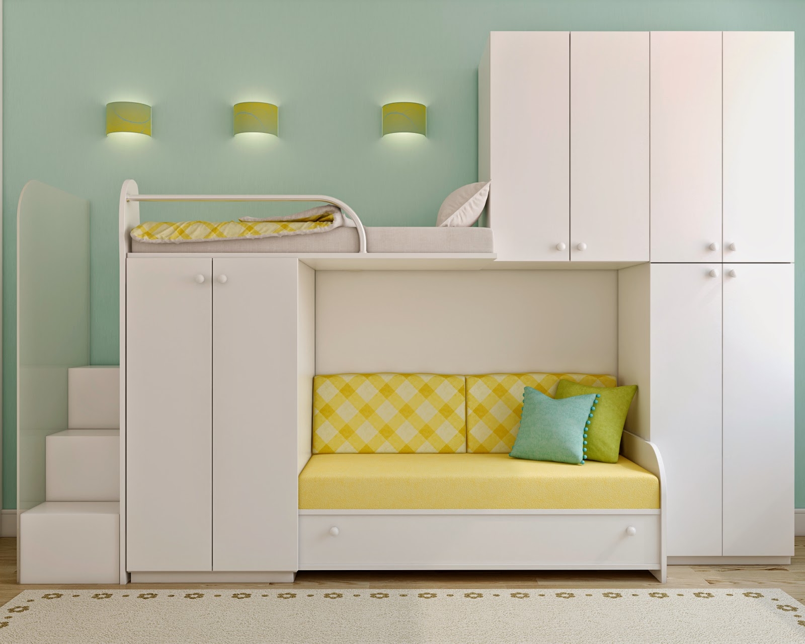 Loft bed with storage 3