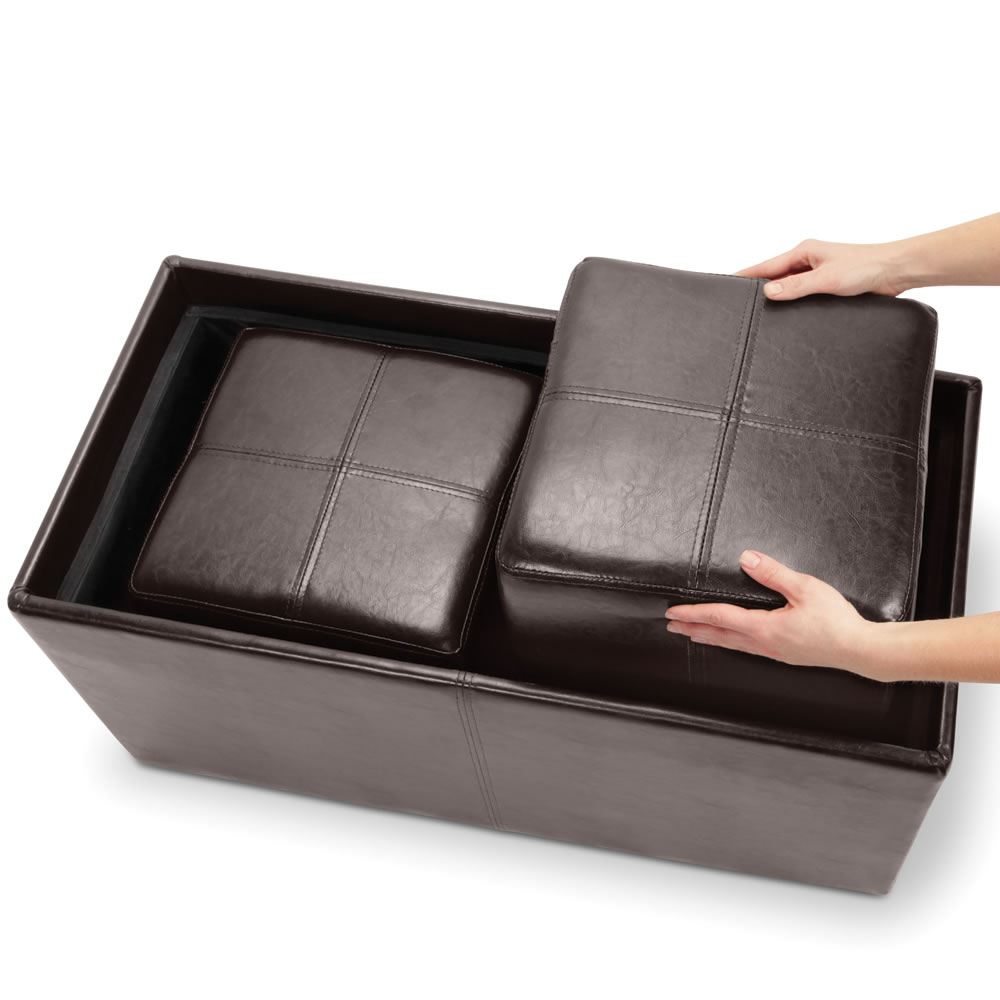 Simple yet clever coffee table design with integrated chairs