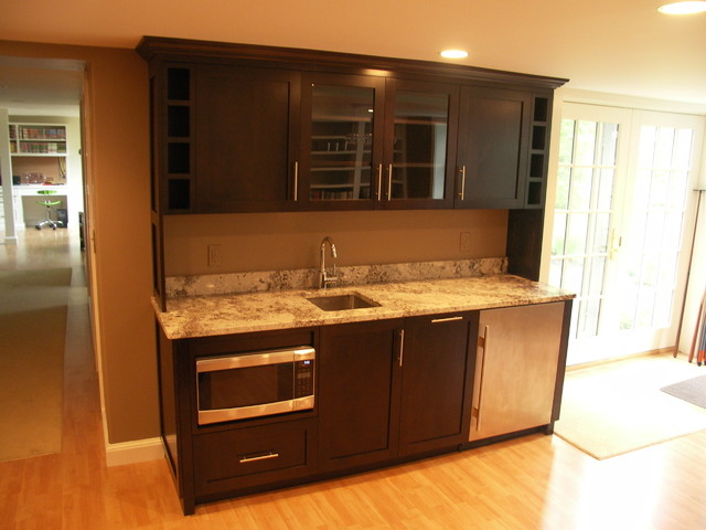Wet bar contemporary boston