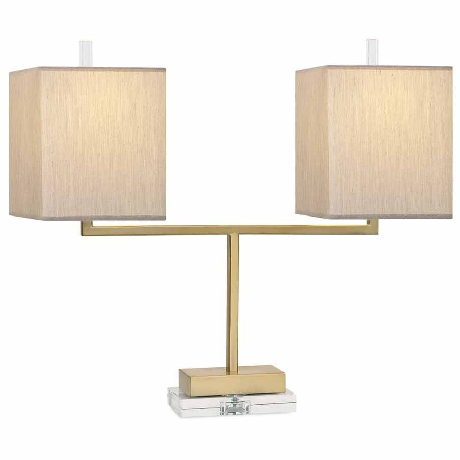 Brass touch lamp