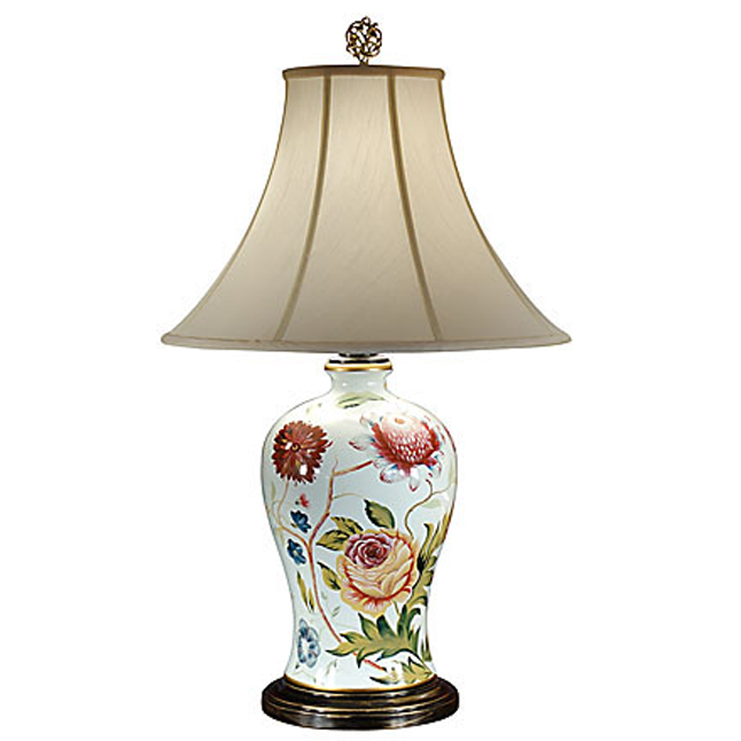 Floral porcelain table lamp 2