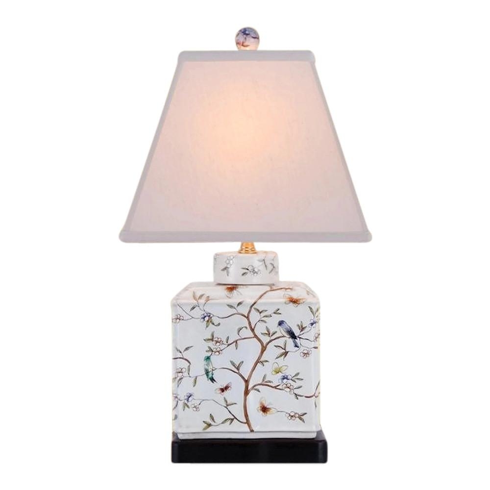 Floral porcelain table lamp 9