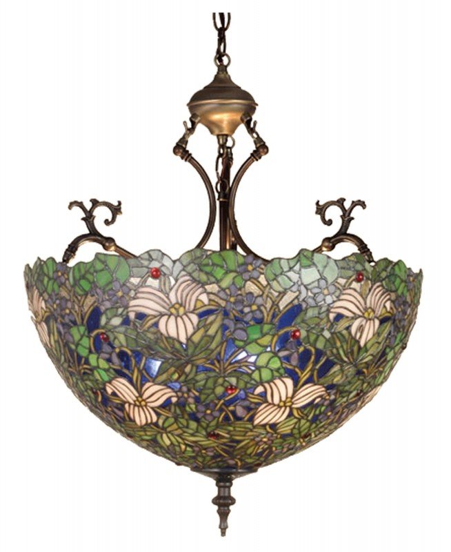 Stained glass ceiling lights