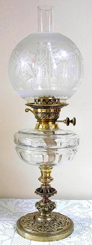 Antique kerosene lamp