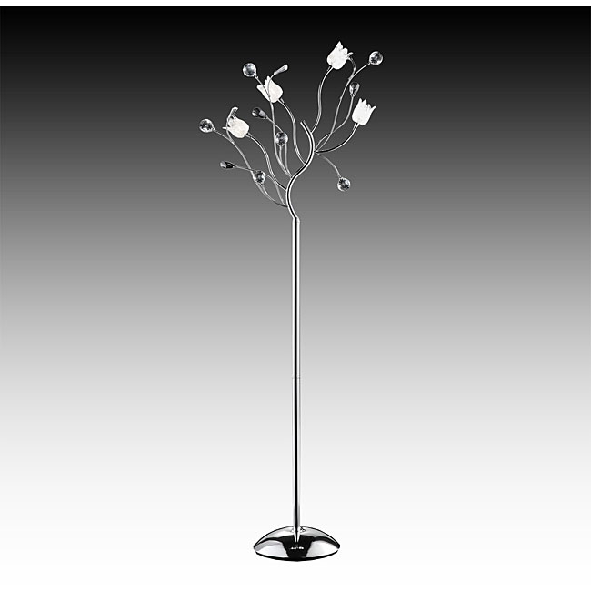 Brighten your home decor with a artisan lily crystal floor
