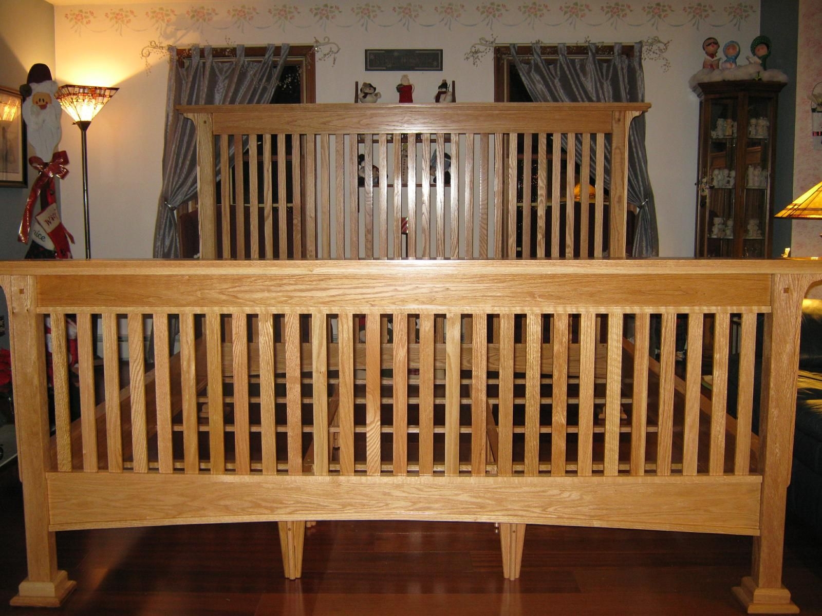 Mission style king headboard
