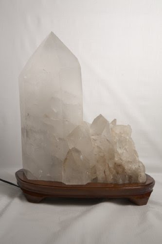 Quartz crystal cluster lamp 4