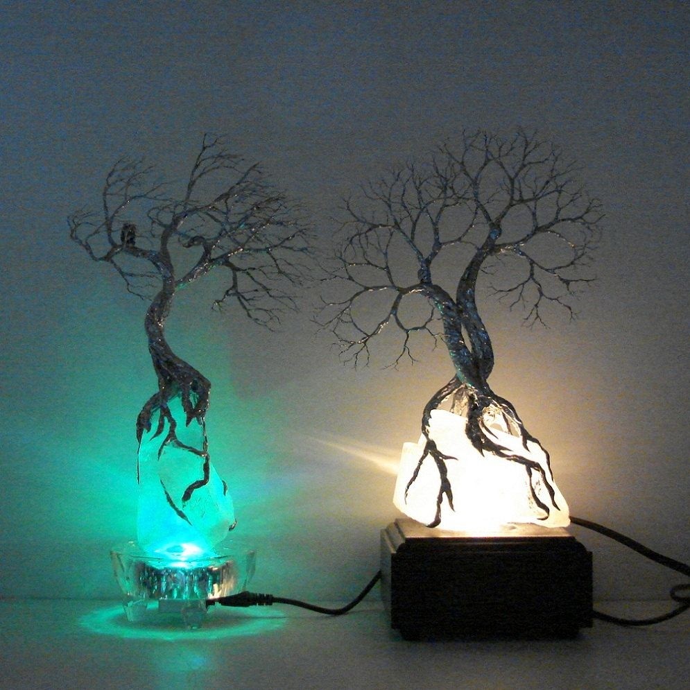 Wire tree of life moonlight silver wind