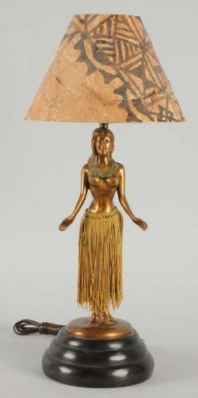 476 hawaiian hula girl metal lamp girl does hula dance