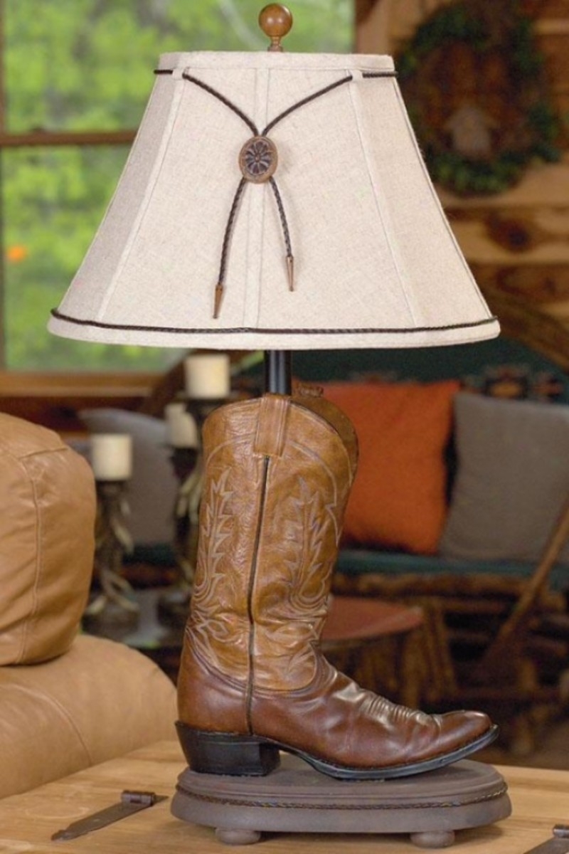Cowboy boot lamp 5