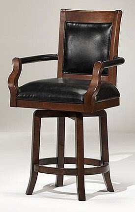 Entree leather arm counter height swivel stool bar stool_0_0 jpg