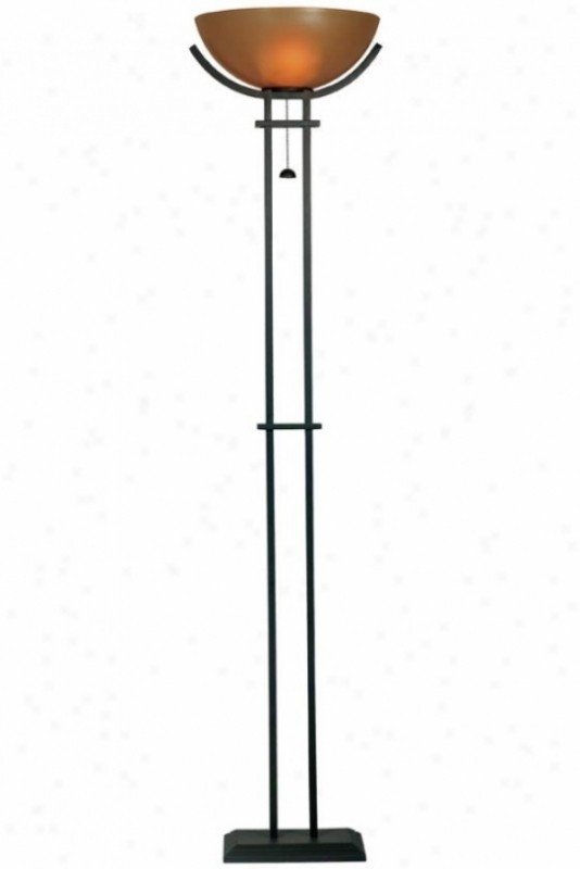 Lamp torchiere halogen convert to fluorescent