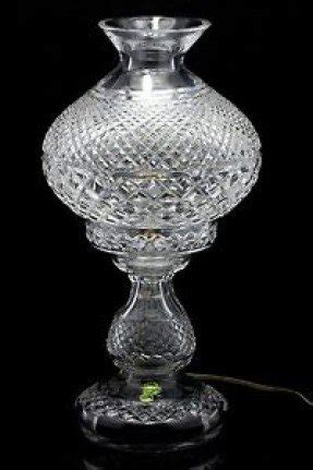 Waterford crystal 2 piece alana electric hurricane table lamp