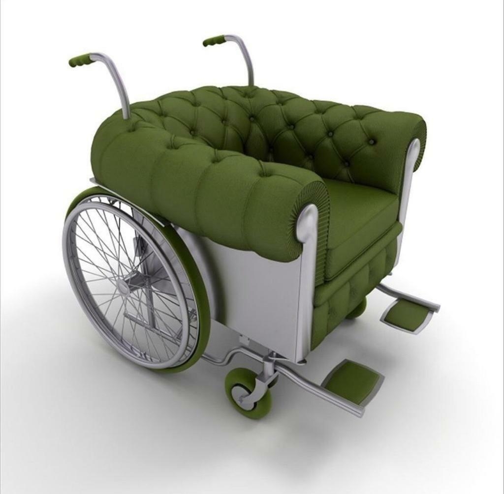 3d image of an armchair that has been adapted into