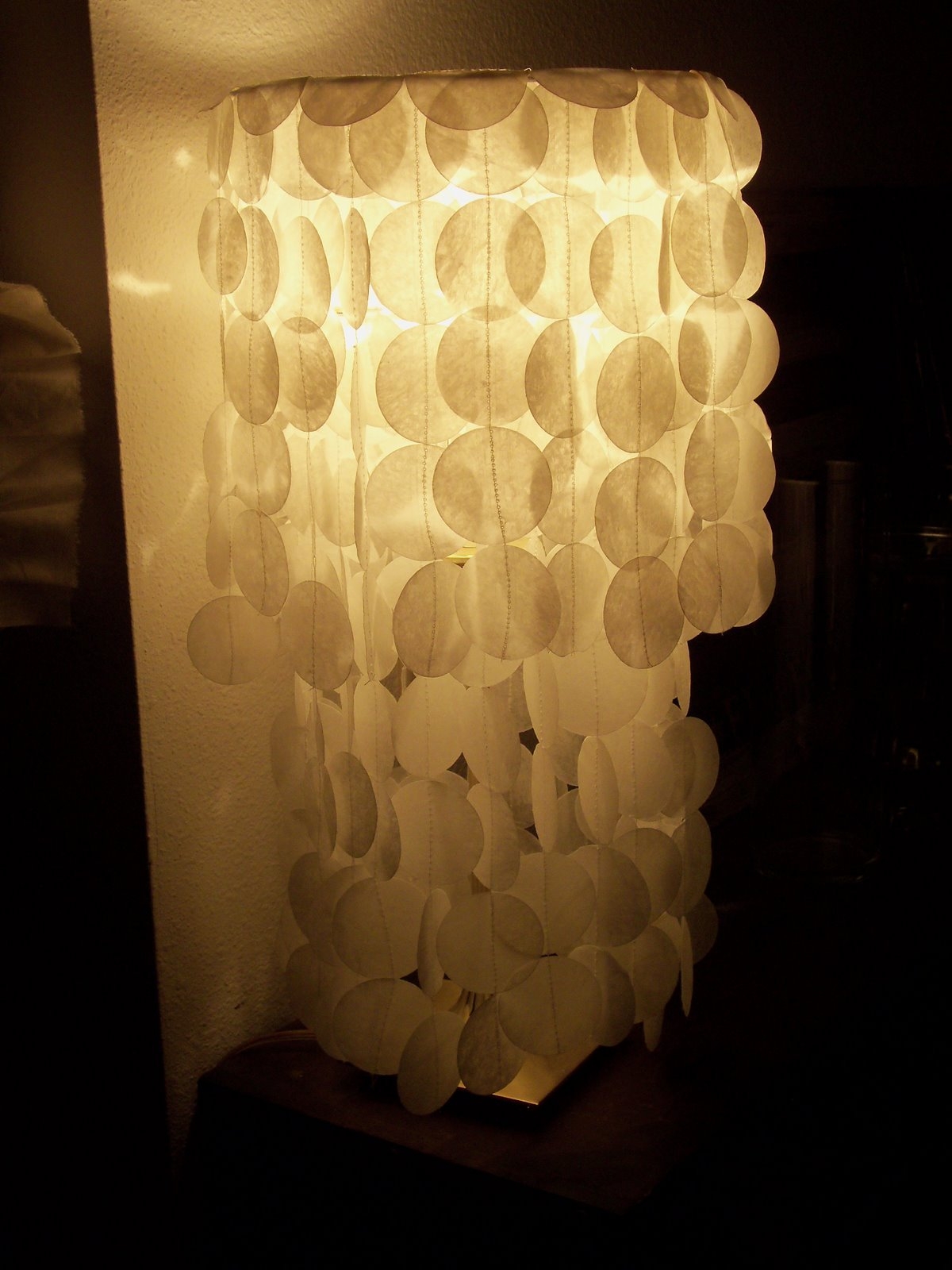 Capiz shell lamps 21