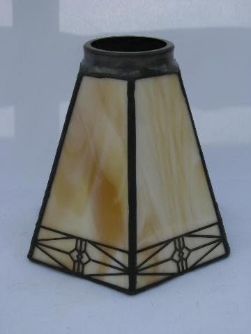 Mission style lamp shades handcrafted glass shade floor lamp 410