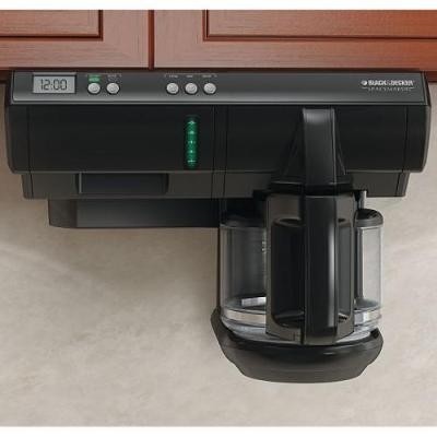 Black decker spacemaker tm under cabinet 12 cup coffee maker