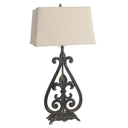 Fleur de lis table lamp 1