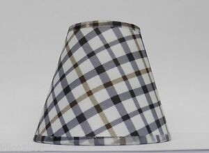 New country plaid mini chandelier lamp shade 1