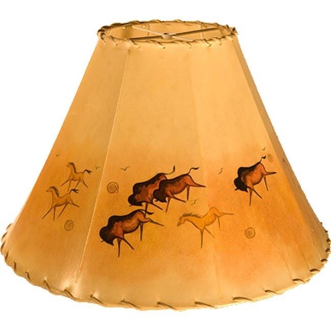 Rawhide lamp shade 1