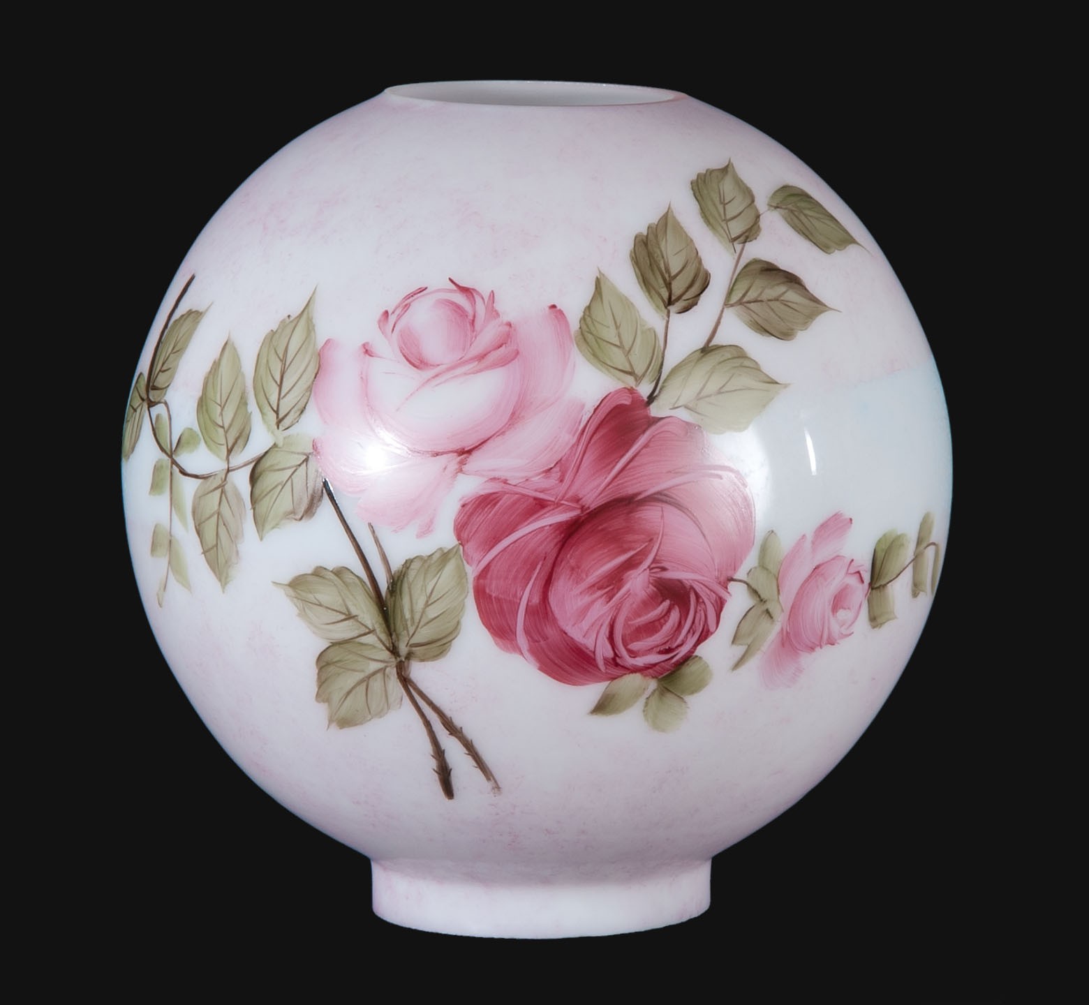 10 hand painted opal glass ball lamp shade queen elizabeth