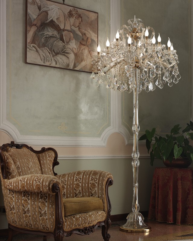 See our range of first class italian crystal floor lamps