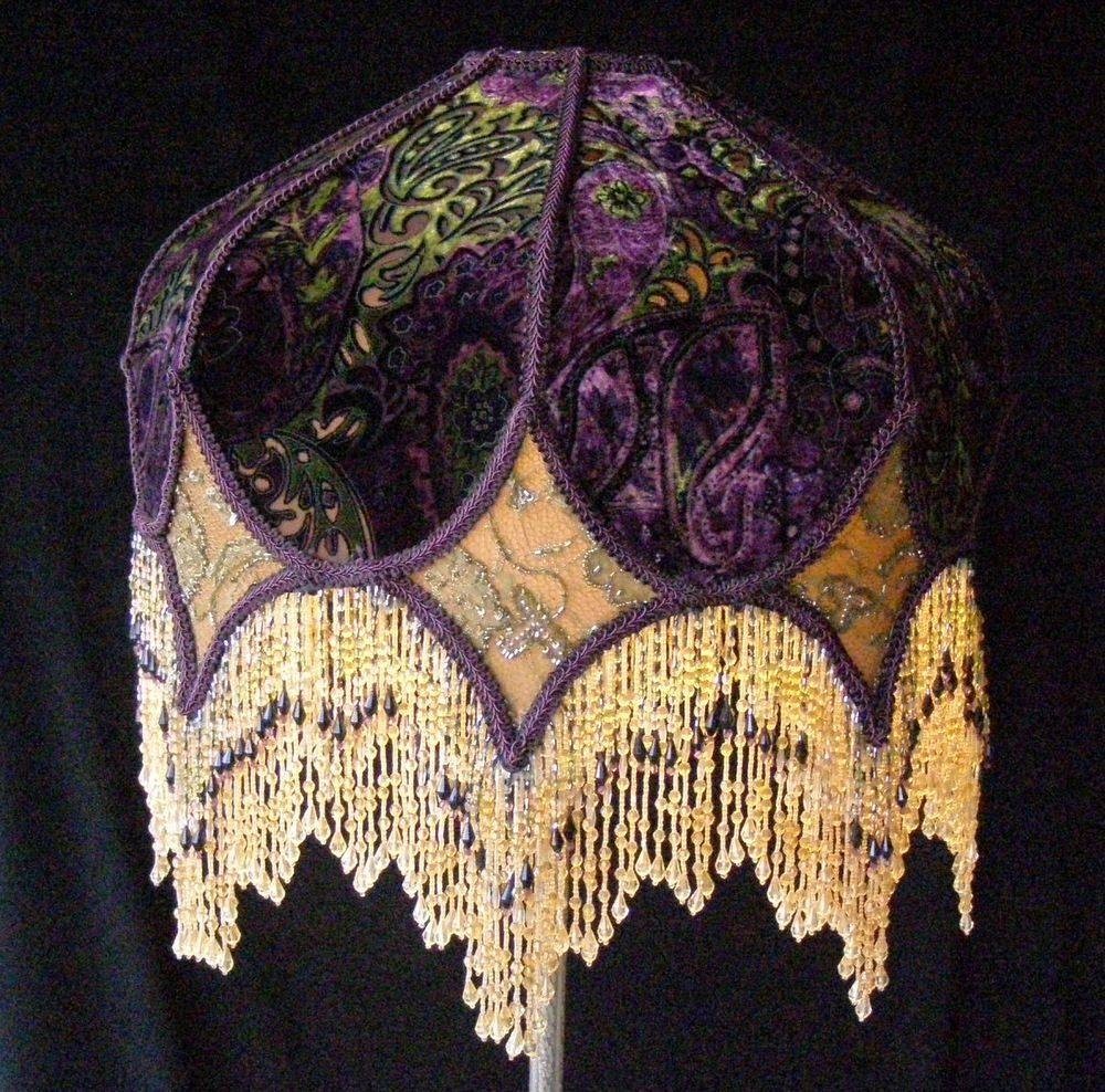 Vintage victorian lamp shades