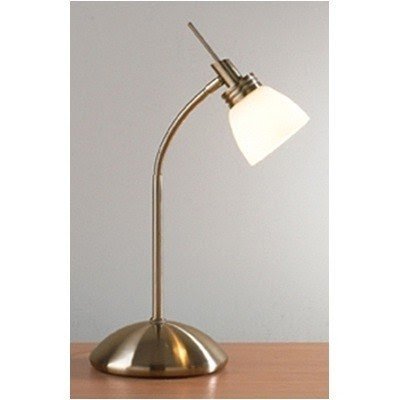 Dar lighting age4075 agean antique brass touch table lamp
