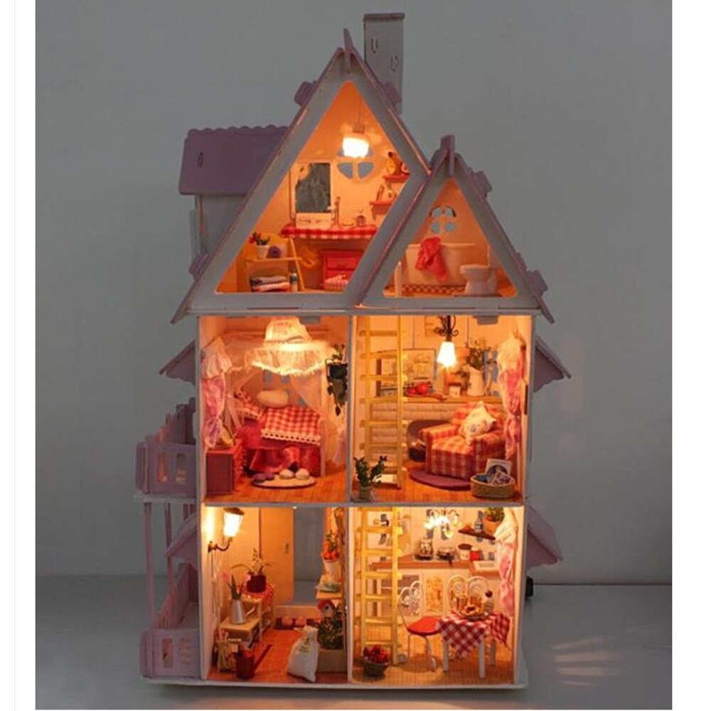 Large wooden dollhouse 5