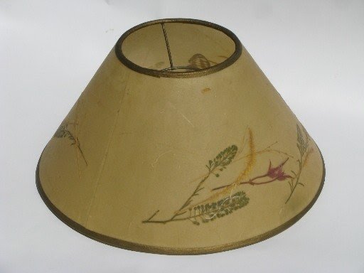 More mod novelty lamps lampshades vintage ivory parchment lamp shade