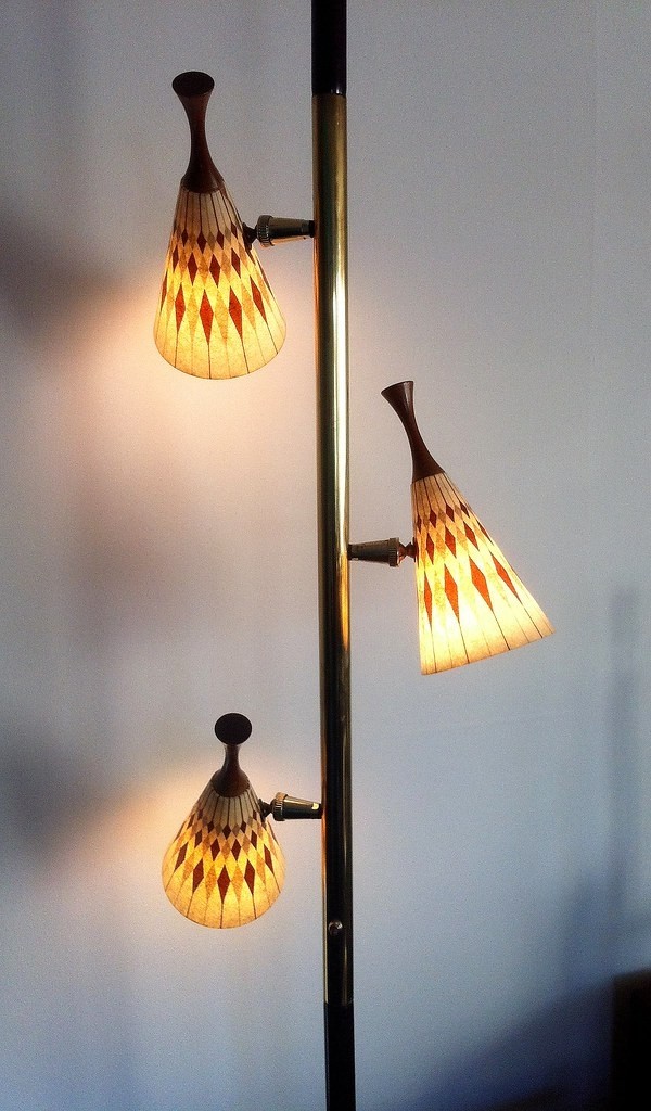 Tension pole lamps retro