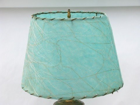 Atomic wire table or desk lamp mod laced parchment shade