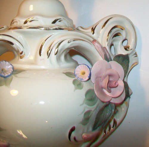 Porcelain rose lamp 4