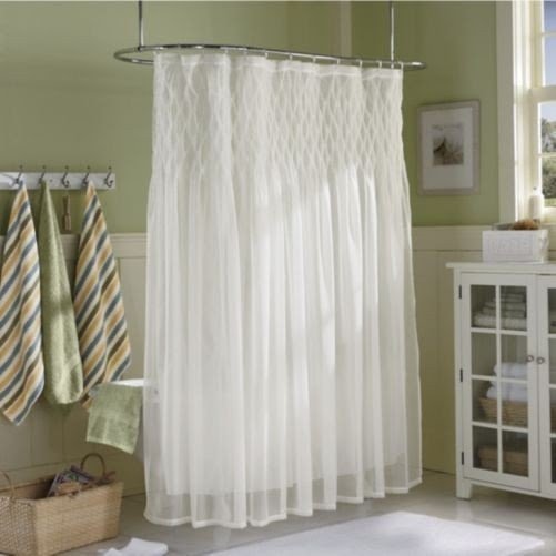 Sheer shower curtain 35