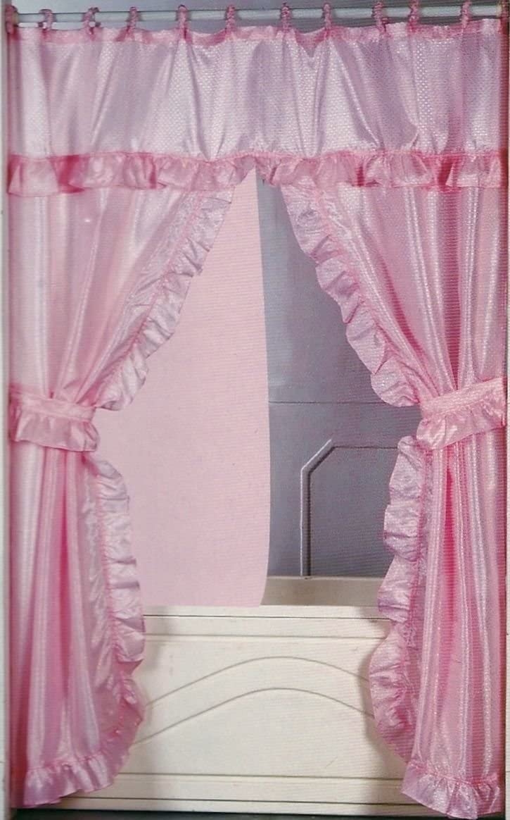 Swag shower curtain