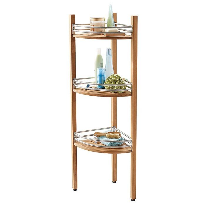 Teak shower caddy