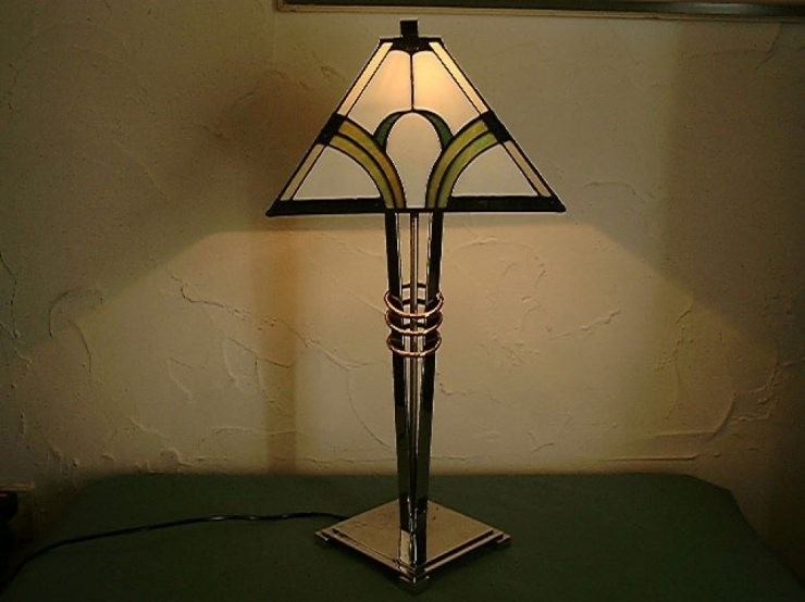 The stylish art deco lamps