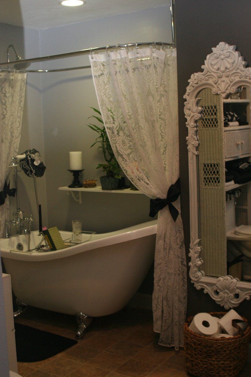 Tie back shower curtains 6