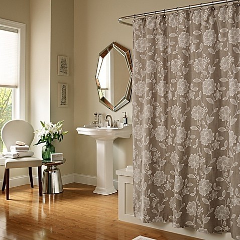 Luxury fabric shower curtain 29