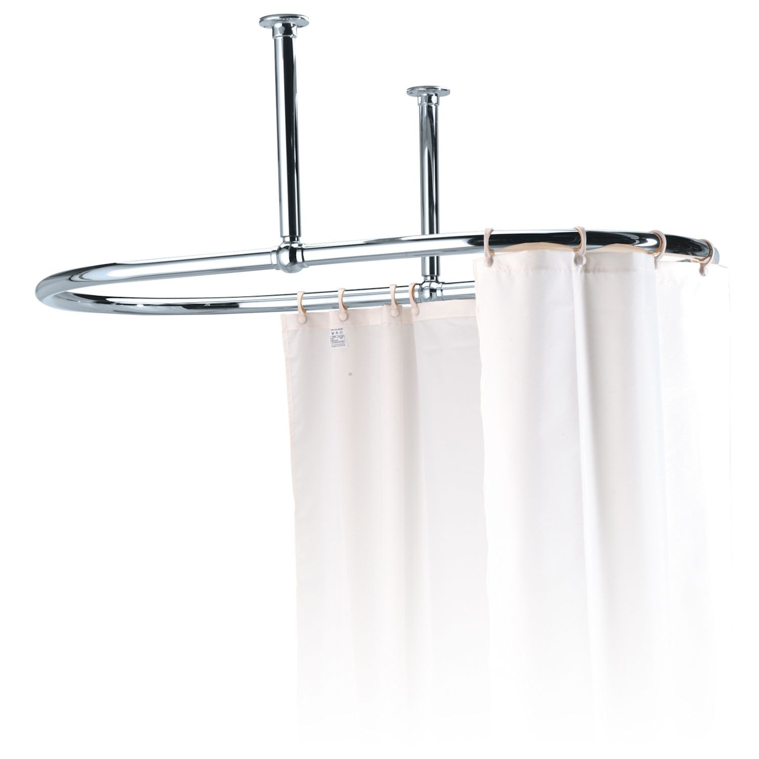 Oval curtain rail