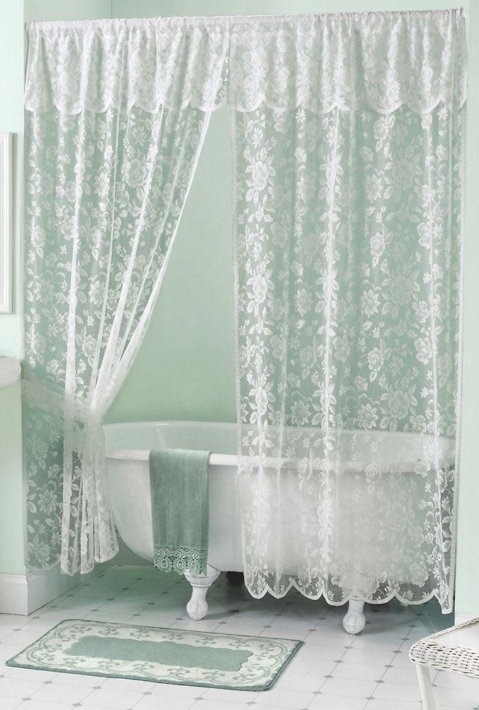 Simply shabby chic shower curtain hooks