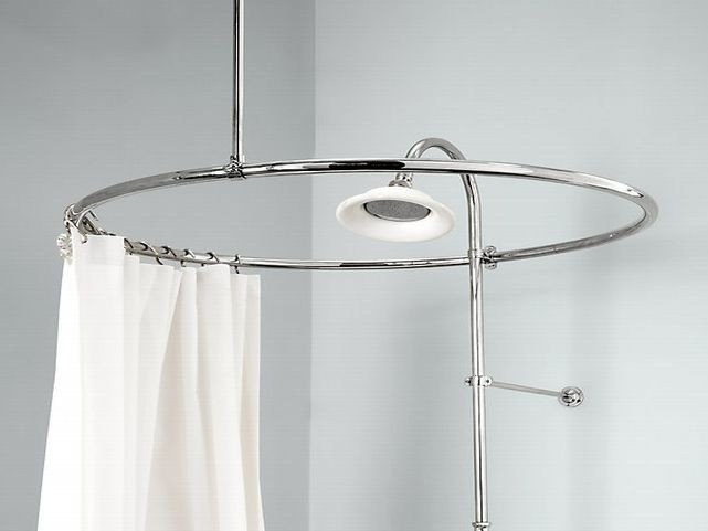 Circular curtain rod