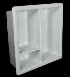 Shower soap shelf